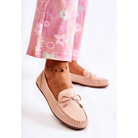 PG1 Mocasines De Mujer Con Lazo Nude Aurila beige 5