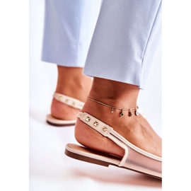 Bailarinas De Mujer Con Tachuelas Beige Kinley 5