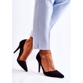 PG1 Stilettos Clásico Ante Negro Sofya 5
