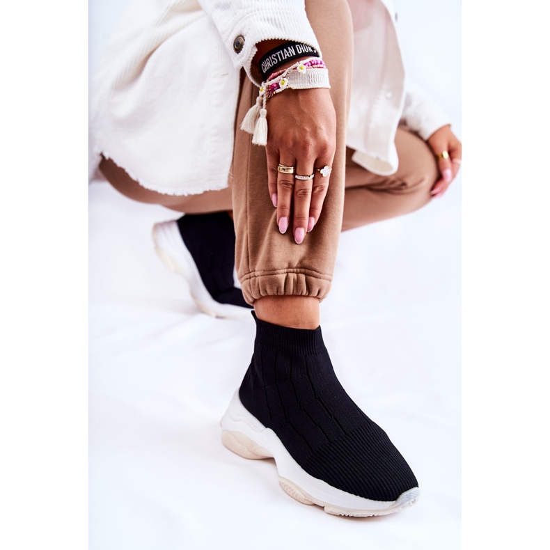 Deportivas Tela Alta Mujer Negras Nolly negro 1