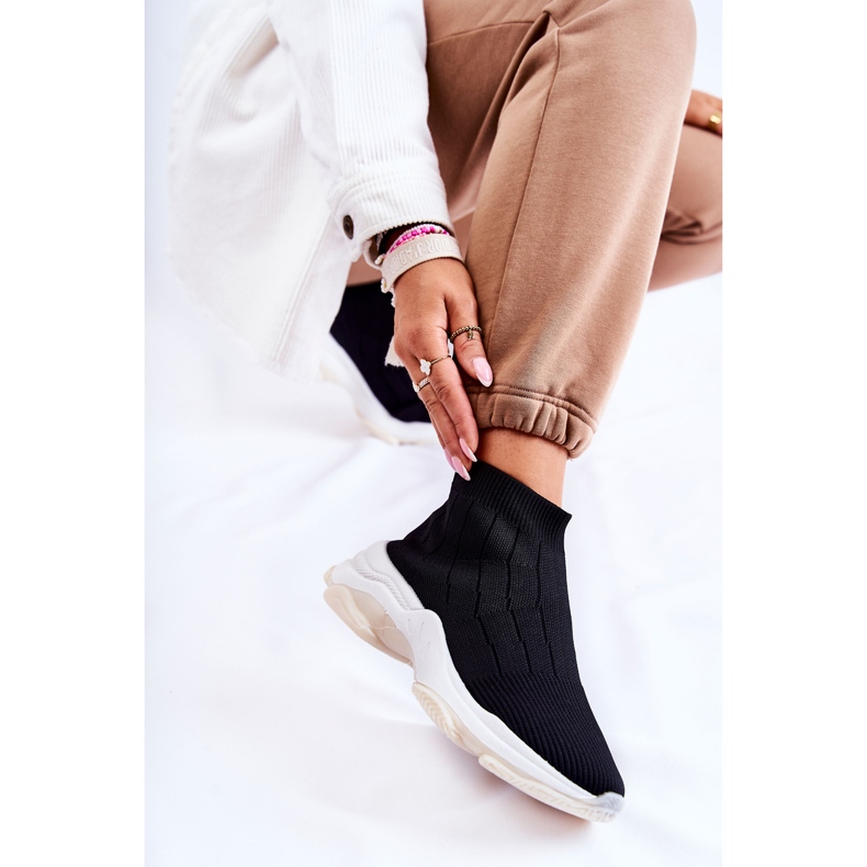 Deportivas Tela Alta Mujer Negras Nolly negro 2