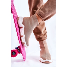 Deportivas Mujer Material Alto Beige Morris 7