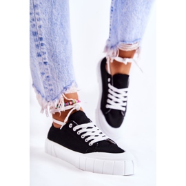 Zapatillas de mujer On The Black Comes Platform negro 2