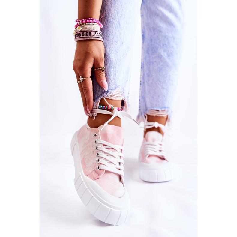 PS1 Zapatillas de mujer On The Pink Comes Platform rosado 2