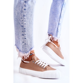 Zapatillas De Mujer En La Plataforma Marrón Comes 3