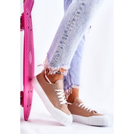 Zapatillas De Mujer En La Plataforma Marrón Comes 6