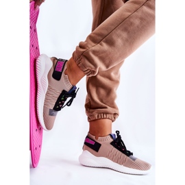 Zapatillas Deportivas Mujer Zapatillas Slip-on Beige Klayra 9