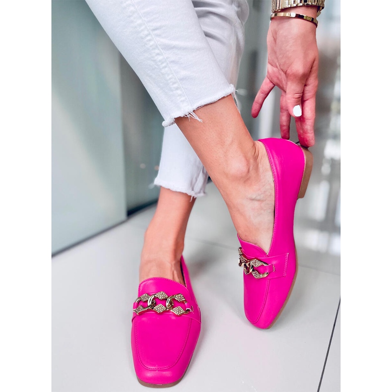 Mocasines mujer Malva Fucsia rosado 2
