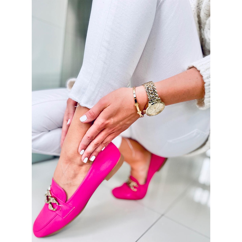 Mocasines mujer Malva Fucsia rosado 1