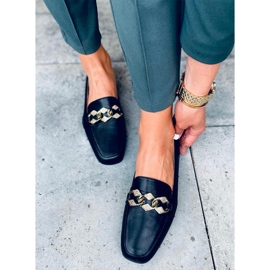 Mocasines mujer Negro Malva 5