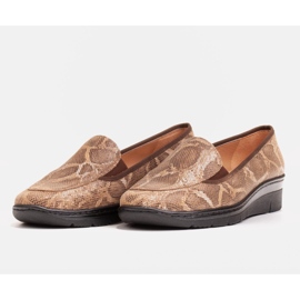 Radoskór Mocasines de mujer cómodos de color marrón para un pie más ancho 3