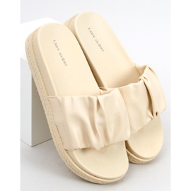 Pantuflas mujer Atissa Beige 2