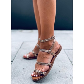 Sandalias de gladiador Hazel Champagne rosa 1