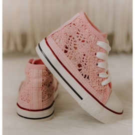 Deportivas Altas Infantiles Rosa Mona rosado 5