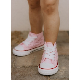 Deportivas Altas Infantiles Rosa Mona rosado 12