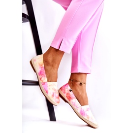 Alpargatas Mujer Slip-On Rosa-Amarillo multicolor 2