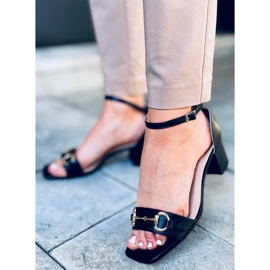 Sandalias negras de tacón Ksenia negro 1