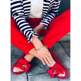 Pantuflas mujer Camelia Roja rojo 3