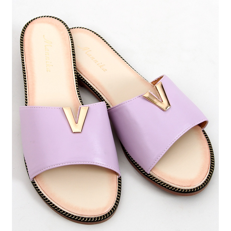 Pantuflas Cara Mujer Sauce Morado púrpura 1