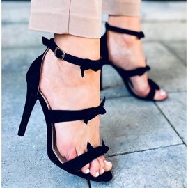 Sandalias tacón Celestia Negras negro 5