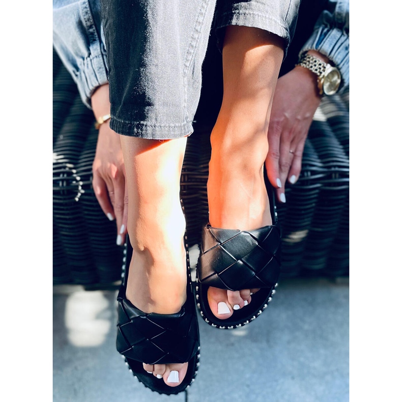 Pantuflas de mujer Sunny Black negro 2