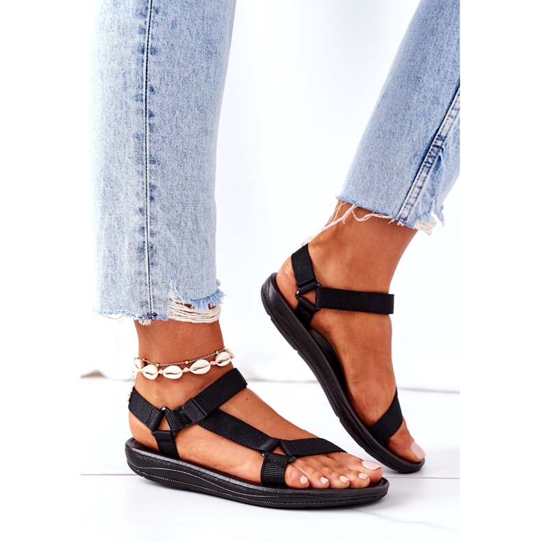 Sandalias Deportivas Mujer Negro 2