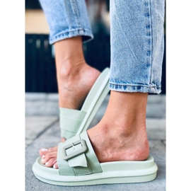 Pantuflas mujer Alana Verde 4
