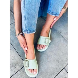 Pantuflas mujer Alana Verde 2 Pantuflas mujer Alana Verde 2