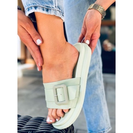 Pantuflas mujer Alana Verde 3