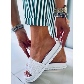 Pantuflas de mujer Edna White blanco 1