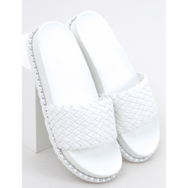 Pantuflas de mujer Edna White blanco 5