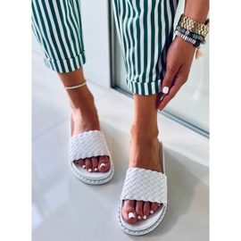 Pantuflas de mujer Edna White blanco 2