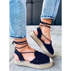 Alpargatas mujer Kalista Negras negro 2