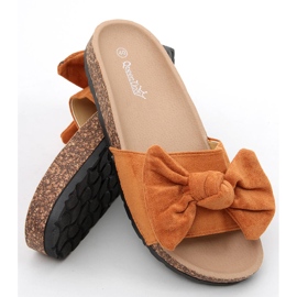 Babuchas Kiara Camel de corcho marrón 4