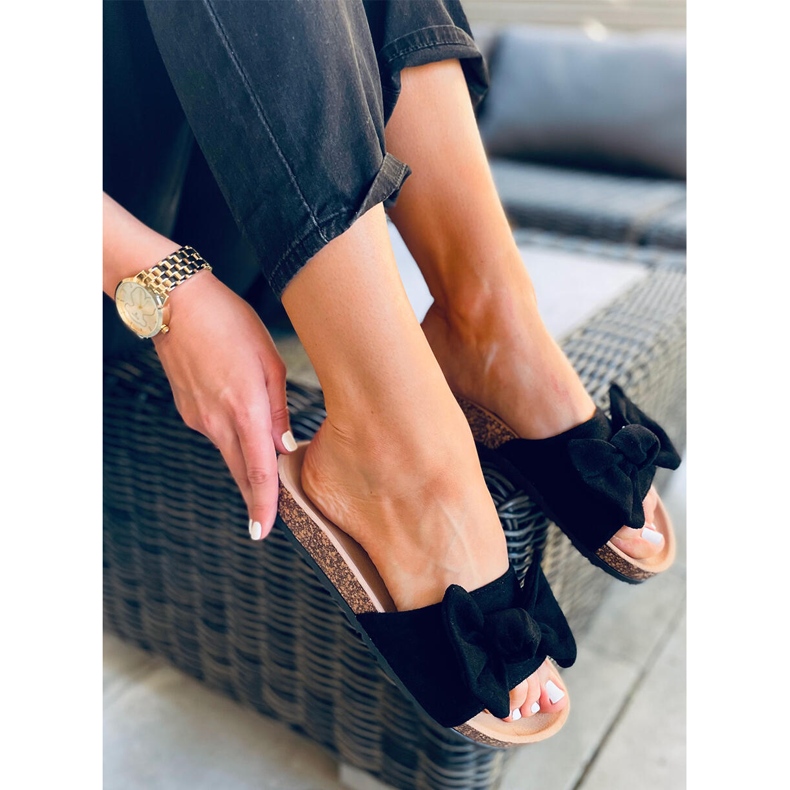 Chanclas de corcho negro Kiara 2