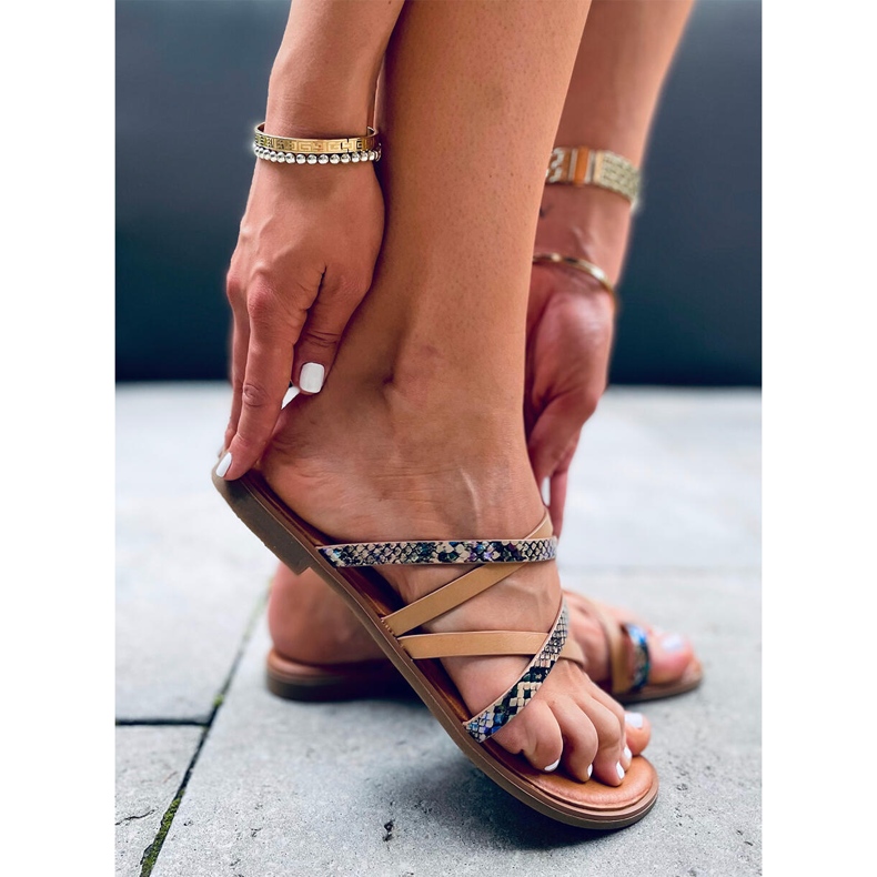 Pantuflas mujer Nigella Beige 2