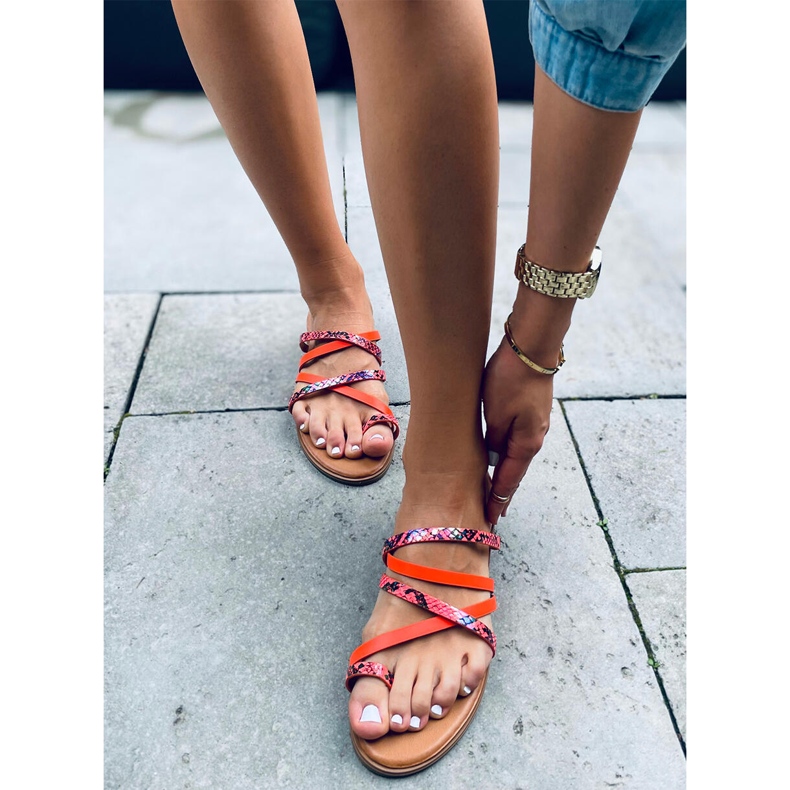 Pantuflas mujer Nigella Naranja 1