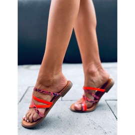 Pantuflas mujer Nigella Naranja 2