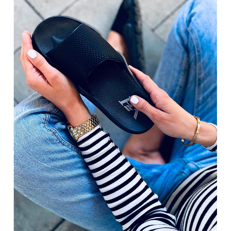 Zapatillas casa mujer Wind Negro 1