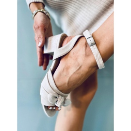 Sandalias tacón Giselle Beige 5