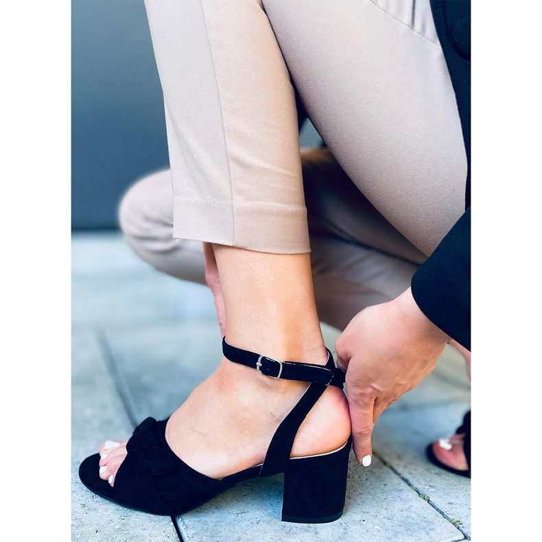 Sandalias de tacón negras Giselle negro 1