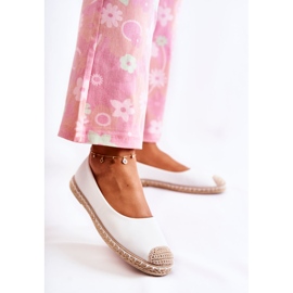 Alpargatas Clásicas Mujer Piel Blanca Calabria beige blanco 3