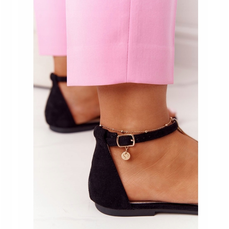 S.Barski Sandalias Elegantes de Ante S. Bararski 541-7 Negro 4