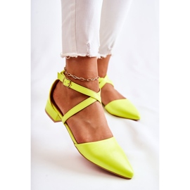 WS1 Bombas De Cuero En Tacones Bajos Amarillo Giovanna multicolor 7