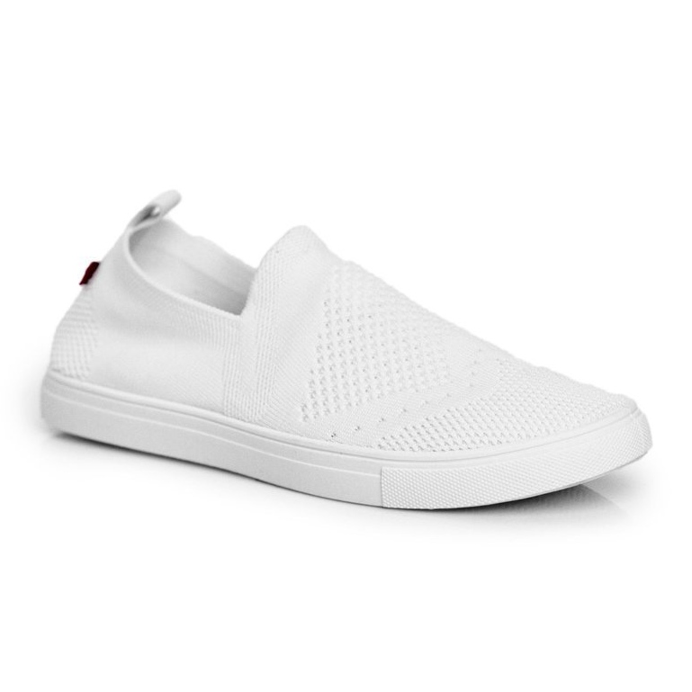 Zapatillas blancas de mujer Zapatillas sin cordones Big Star FF274A608 blanco 1