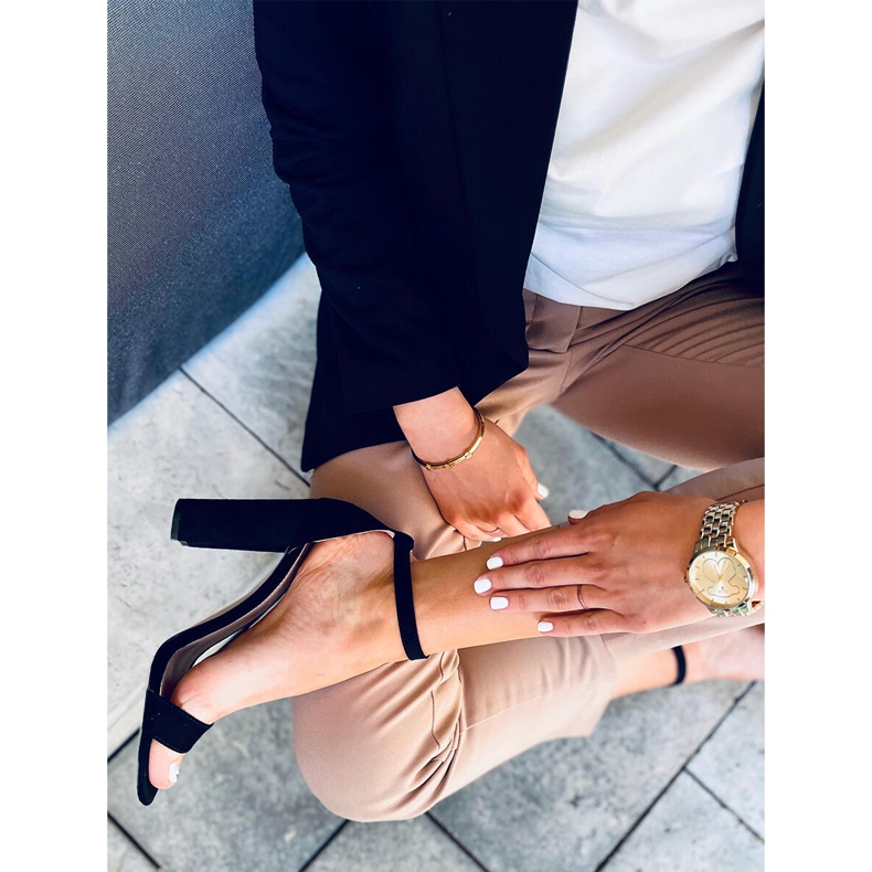 Sandalias de tacón de Ariel Black Suede negro 1 Sandalias de tacón de Ariel Black Suede negro 1