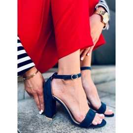 Sandalias de tacón de Ariel Navy azul 4