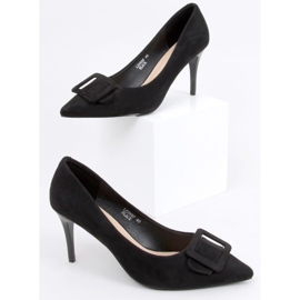 Bombas en un tacón de aguja Fiona Black negro 2