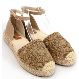 Alpargatas caladas Jasmine Khaki beige 1