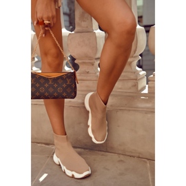 Deportivas Mujer Material Alto Beige Morris 2 Deportivas Mujer Material Alto Beige Morris 2